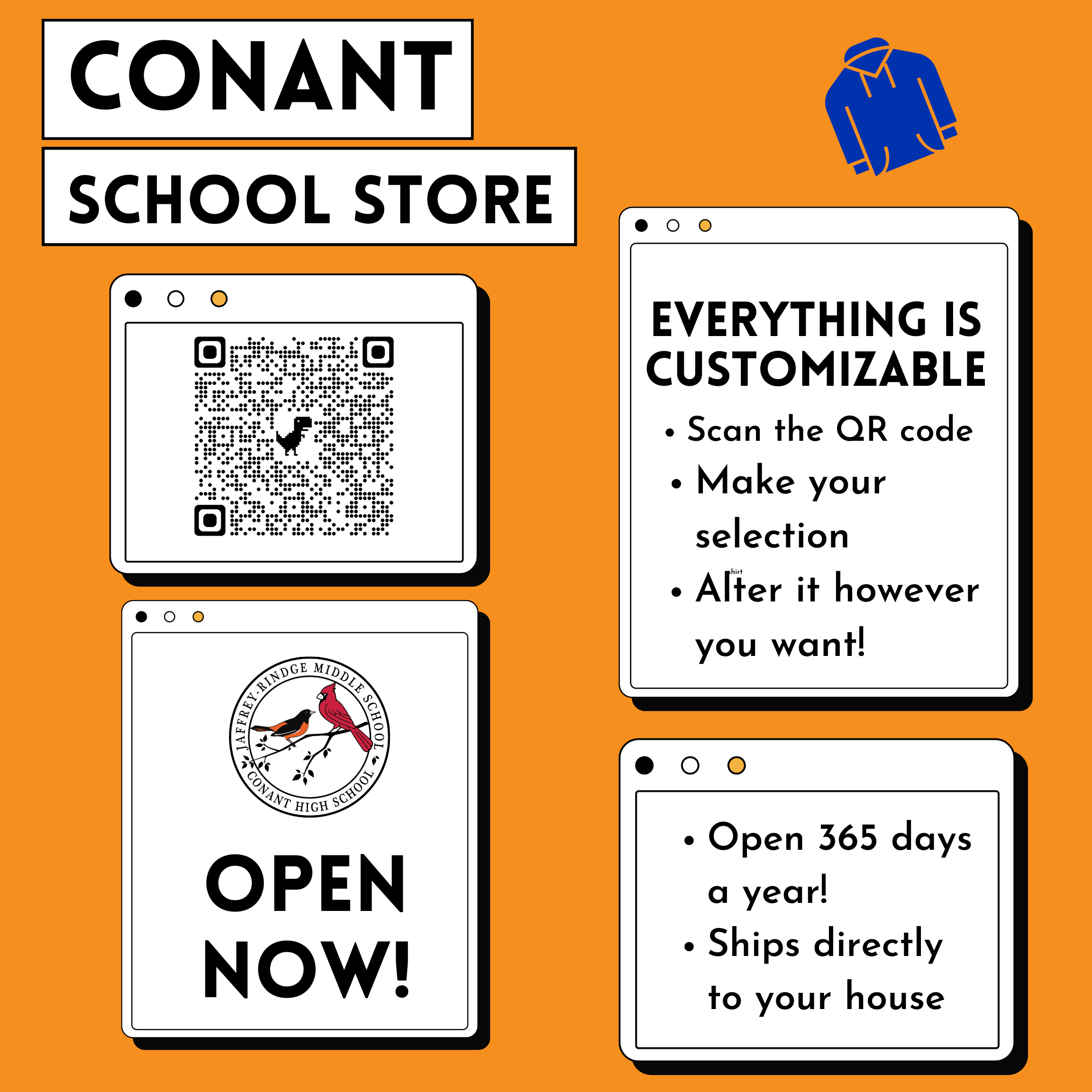 CHS School Store Now Open JaffreyRindge Middle School/Conant High School